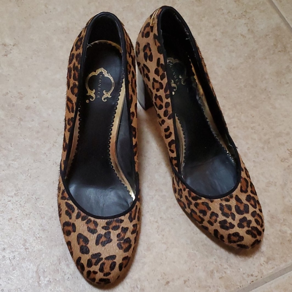 Leopard Print Fur C. Wonder Heels
